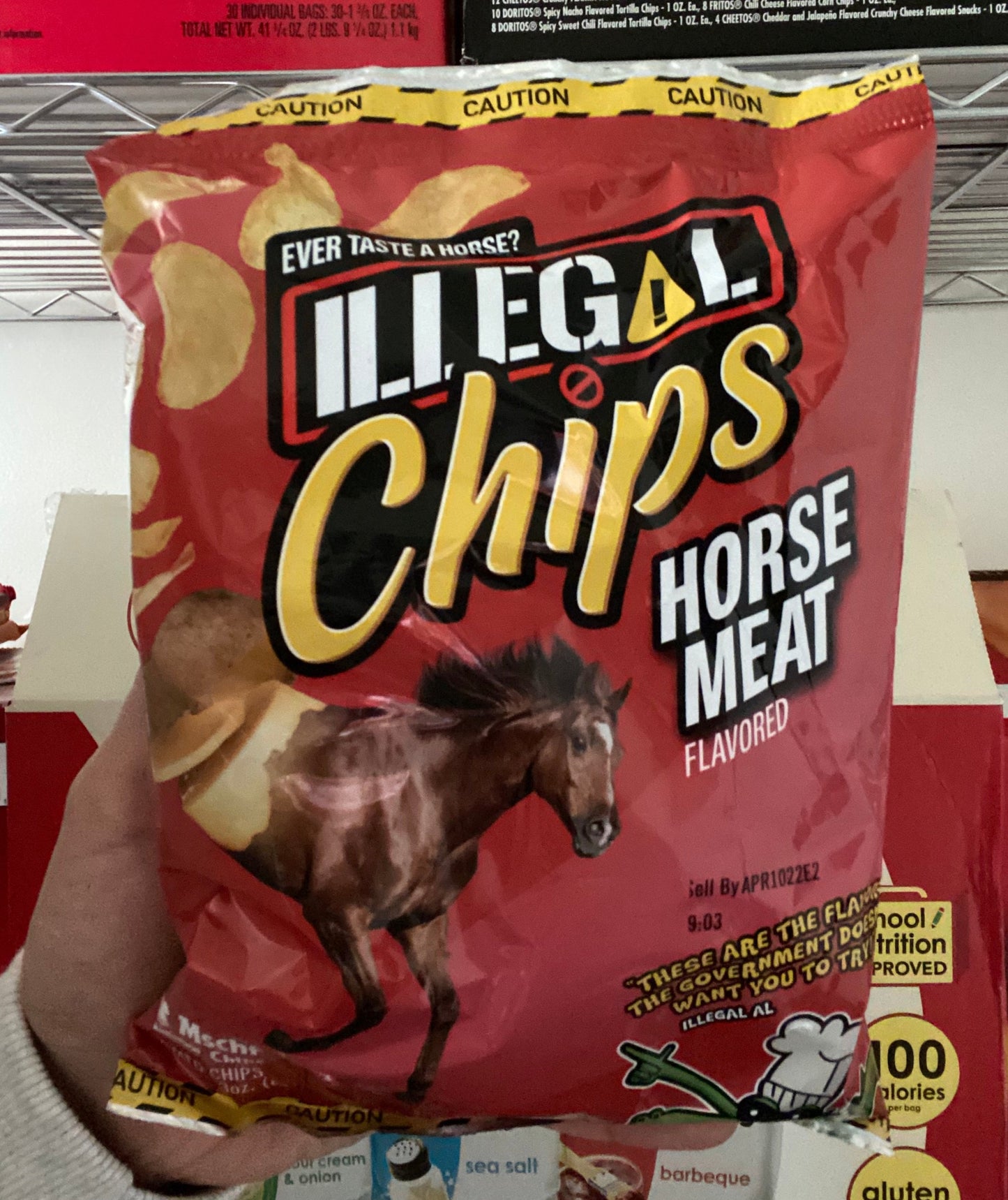 Illegal Chips Horse Meat